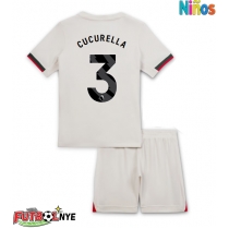 Camiseta Chelsea Marc Cucurella #3 Visitante Equipación para niños 2025-26 manga corta (+ pantalones cortos)